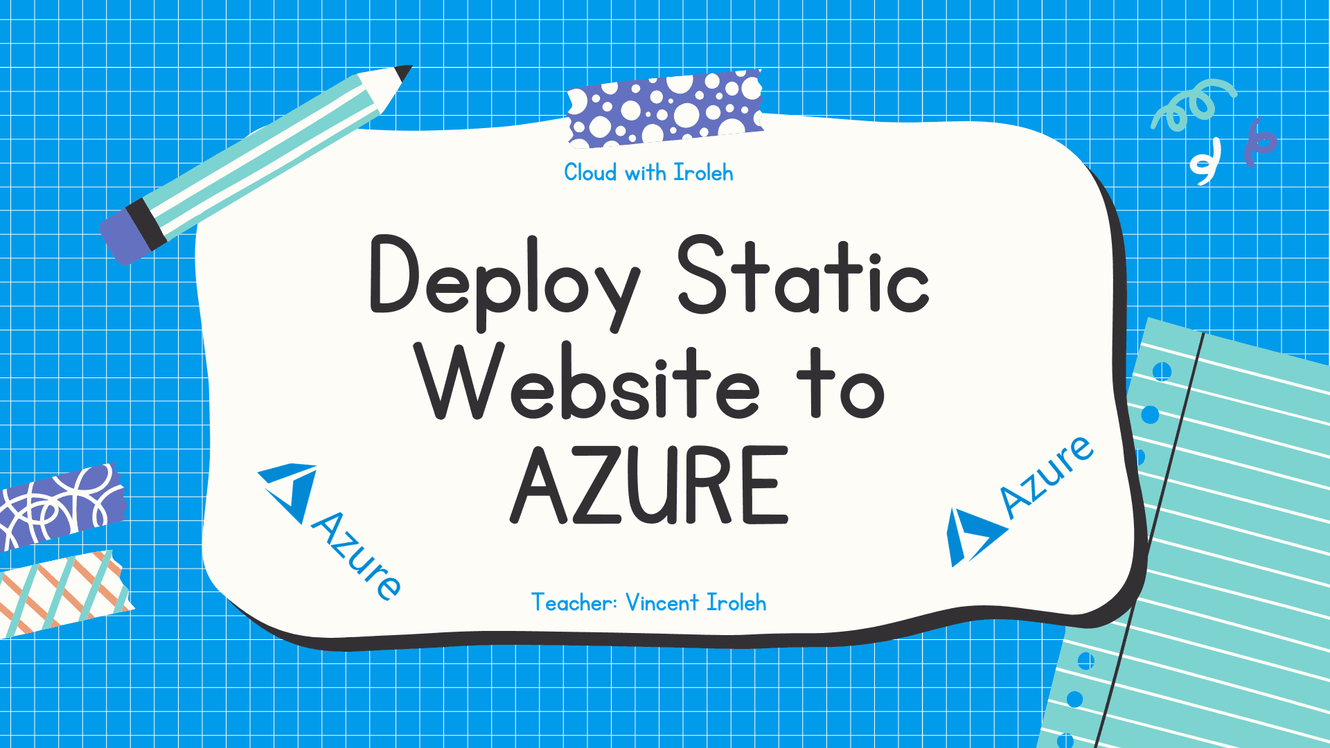 Deploy Static Website to Azure Storage and Azure CDN